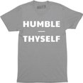 thumbnail image 1 of Humble Thyself Motivational Inspirational Yoga Gift Men's T-Shirt, 1 of 4