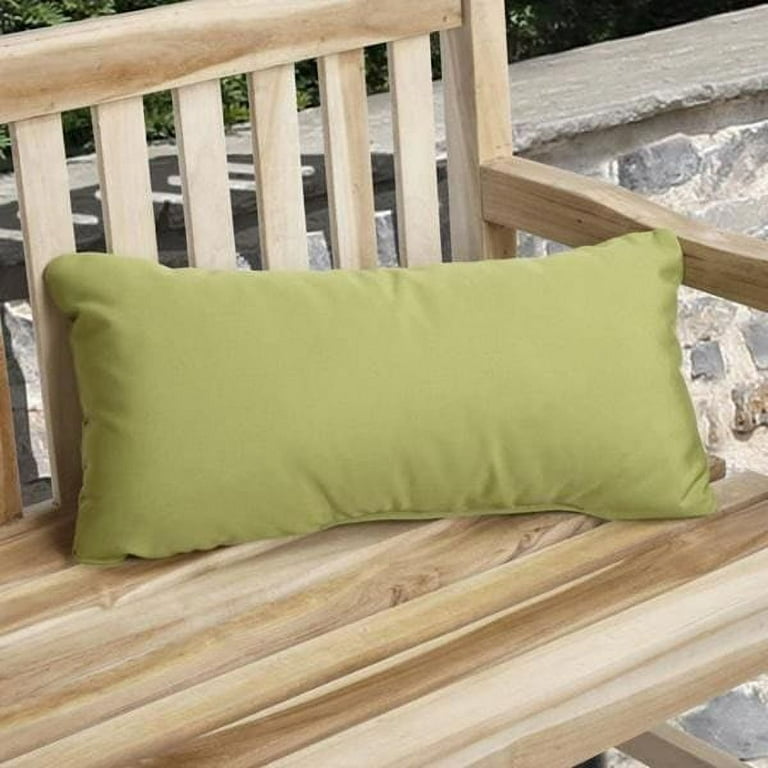 Humble and Haute Charisma Outdoor Green Pillow Made with Sunbrella