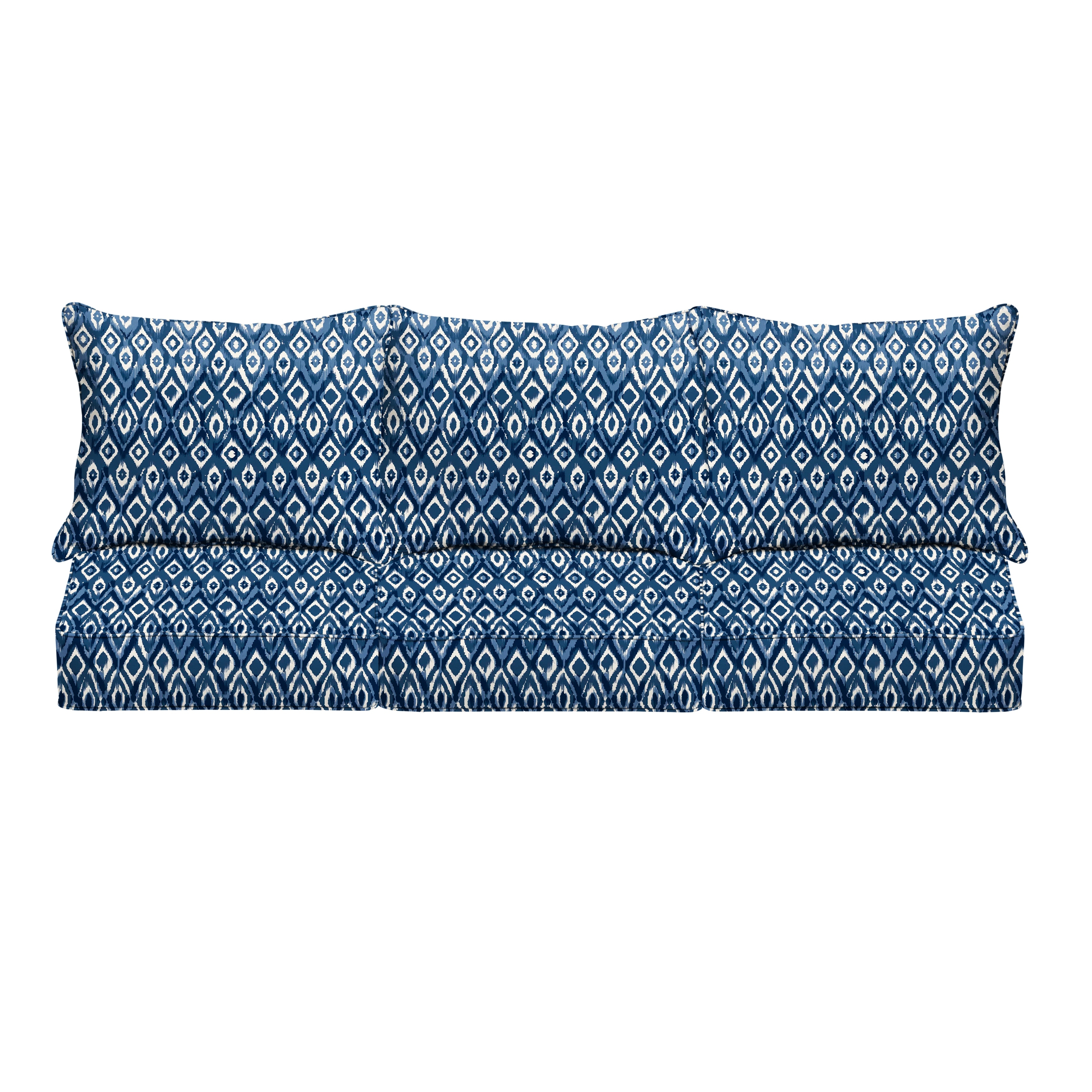 Humble and Haute Graphic Indigo and Navy Indoor/Outdoor Sofa Pillow and
