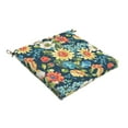 thumbnail image 1 of Humble and Haute Humble + Haute Indoor/ Outdoor Blue Multi Floral Chair Cushion, 1 of 4