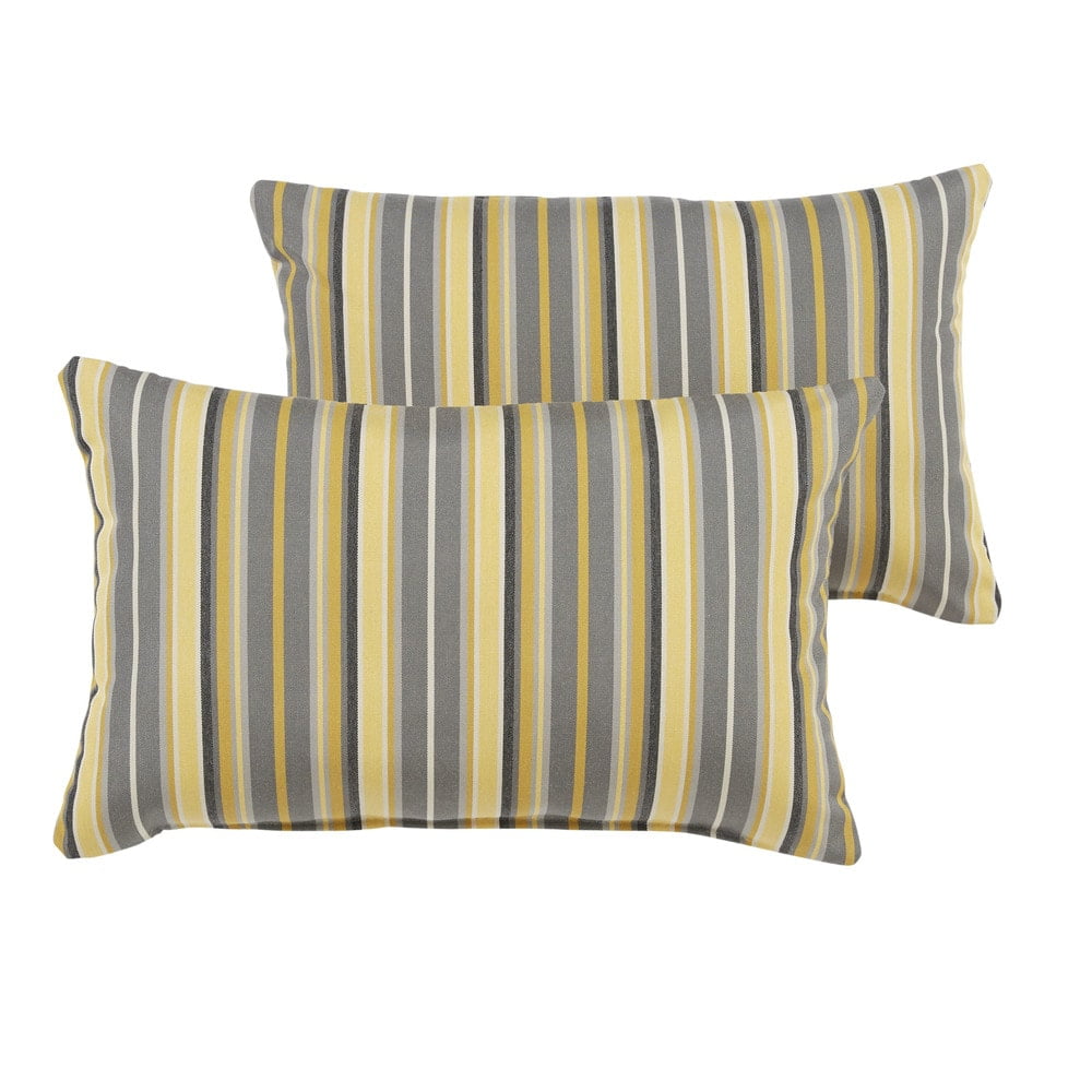 Sunbrella Janey Foster Metallic Indoor/ Outdoor Knife Edge Pillow Set