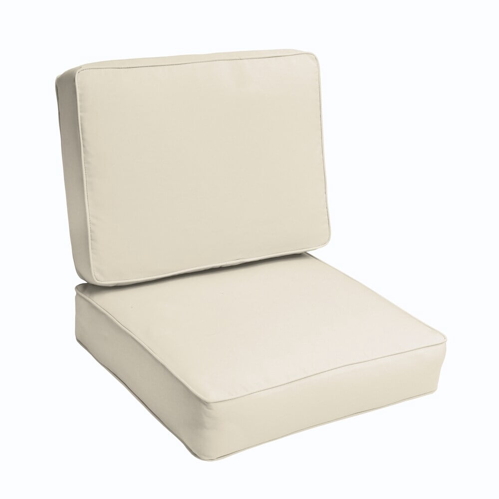 Humble and Haute Sloane Ivory 23.5inch Indoor/ Outdoor Corded Chair Cushion Set