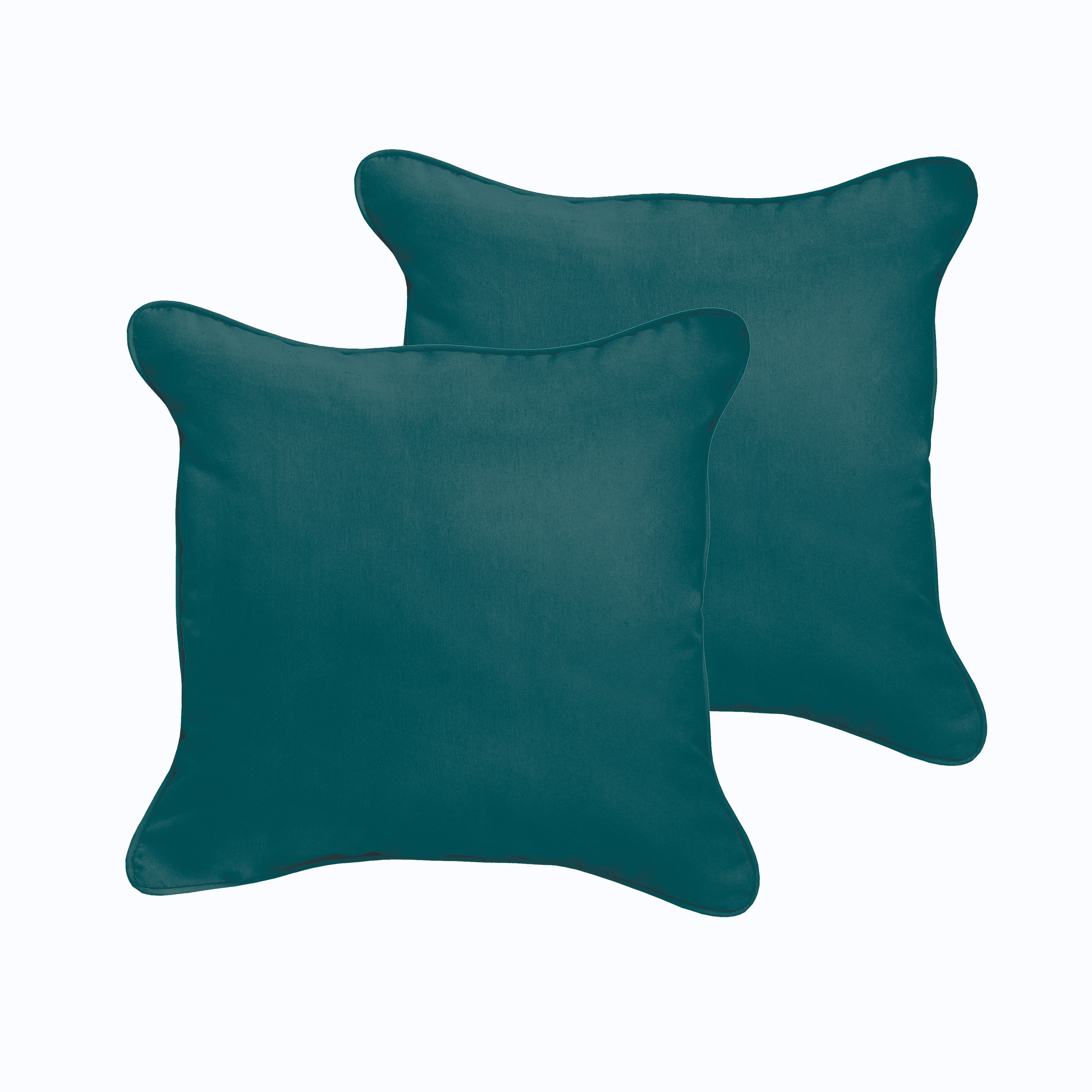 Humble and Haute Sloane Teal 18 x 18inch Indoor/ Outdoor Corded Edge