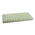 thumbnail image 1 of Humble and Haute Sunbrella Blue Beige Stripe Indoor/ Outdoor Bench Cushion by  48 in w x 17 in d, 1 of 5