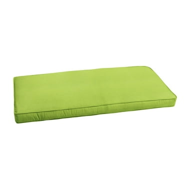 Humble and Haute Sunbrella Macaw Green Indoor/ Outdoor Bench Cushion 55" to 60" 55 in w x 18 in d