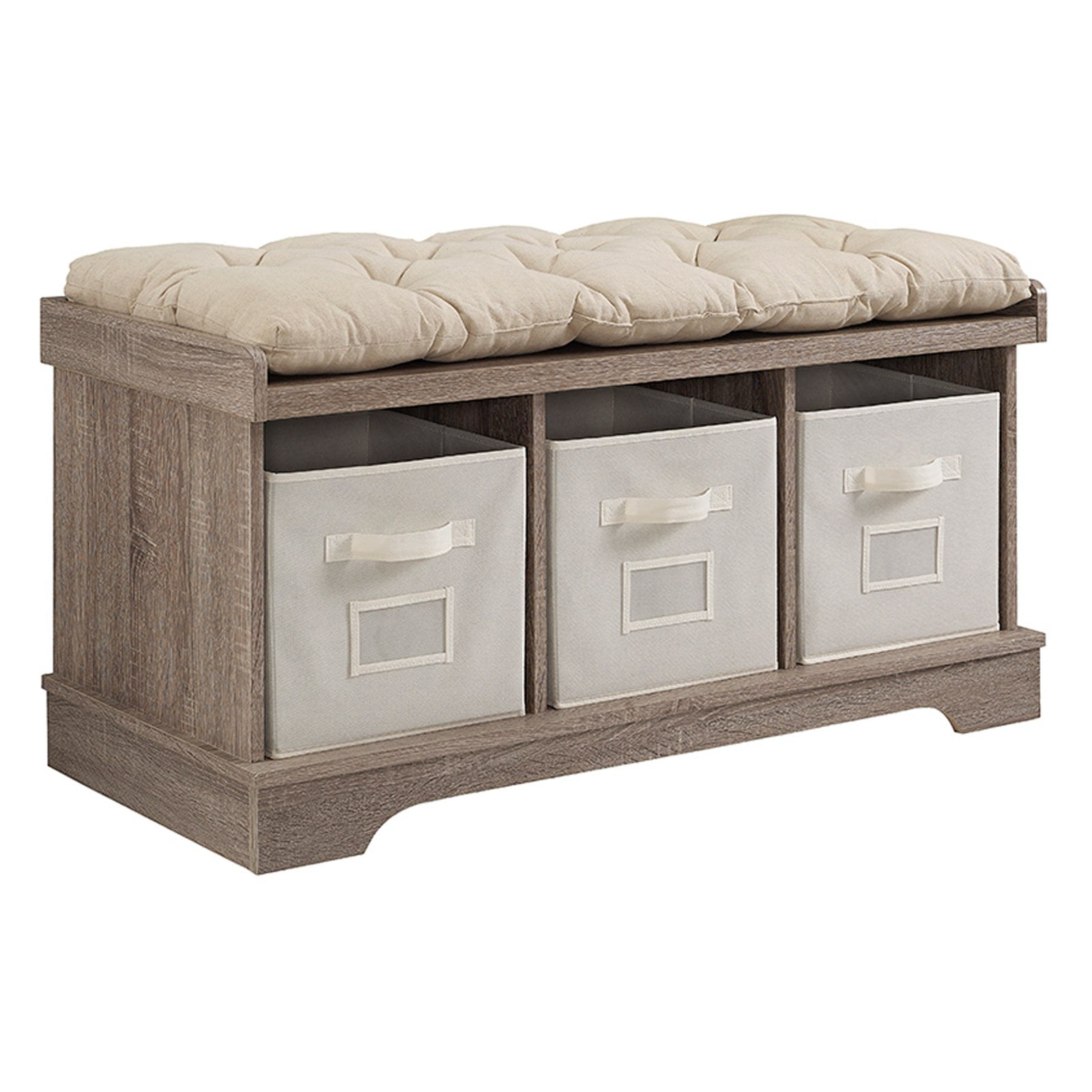 HumbleNest Countryside 42 in. Modern Farmhouse Entryway Storage Bench