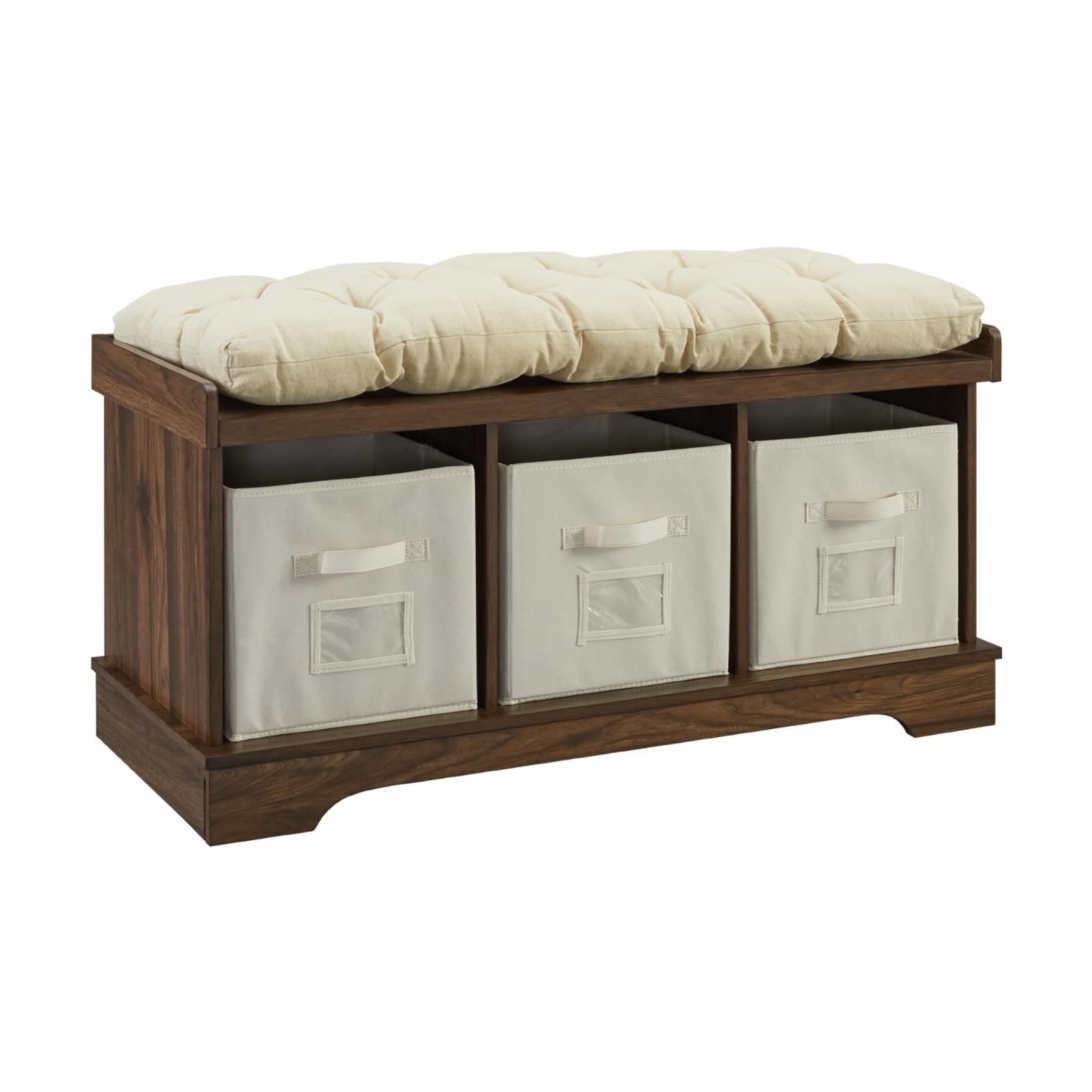 HumbleNest Countryside 42 in. Modern Farmhouse Entryway Storage Bench