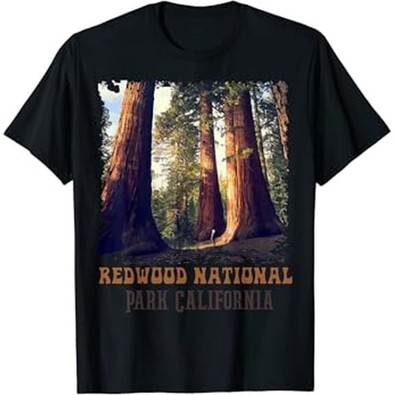 Humboldt Redwoods Retro US California state Vintage parks T-Shirt