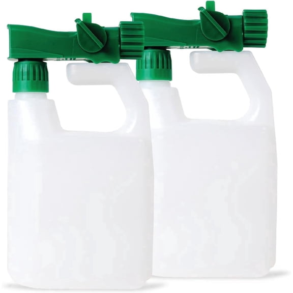 Humboldts Secret 2-Pack Garden Hose End Sprayer | Multipurpose Lawn Attachment with 100 to 1 Mixing Ratio | Garden Sprayer for Lawn Care, Fertilizing, Car Wash & Outdoor Use | 32 Ounce