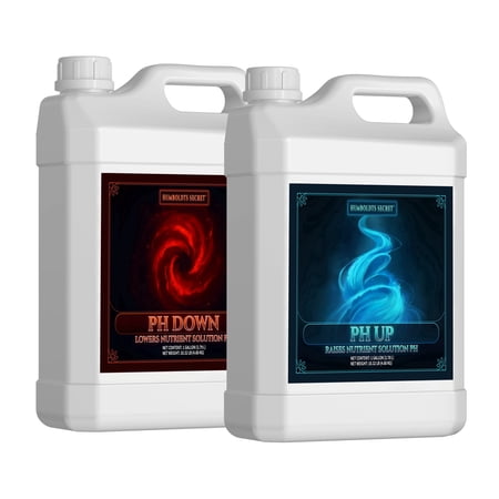 Humboldts Secret pH Up and pH Down Control Kit | Liquid Nutrient Solution Balancer for Plants | For Soil, Hydroponic, Coco, and DWC Systems | Supports Nutrient Absorption and Growth | 1 Gallon