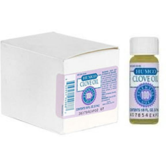 Humco 100% Pure Essential Clove Oil, 1/8 Oz.