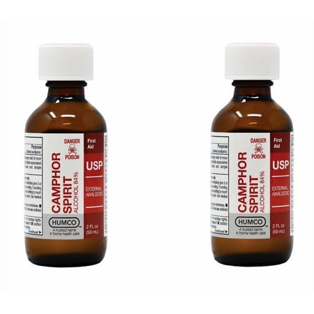 Humco Camphor Spirit USP 2 oz (Pack of 2)