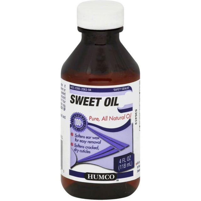 Humco Ear Drops 100% Natural Pure Sweet Olive Oil, 4 Oz.