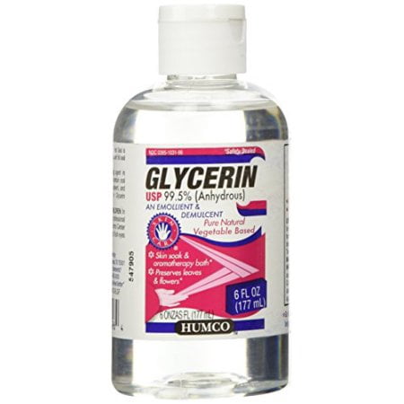 Humco Glycerin Skin Protectant USP 99.5% 6oz Each, Pack of 4
