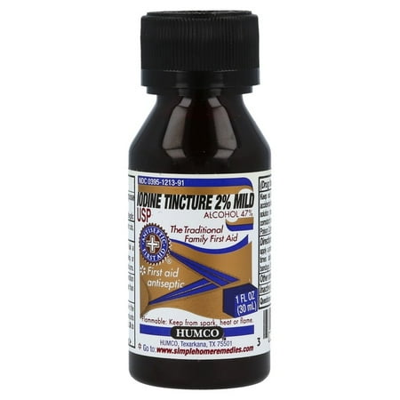 Humco Iodine Tincture Mild 2% 1 oz.