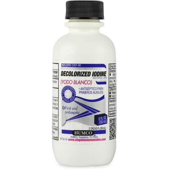Humco, Liquid Iodide Tincture, Decolorized, Antiseptic, 2 fl. oz.
