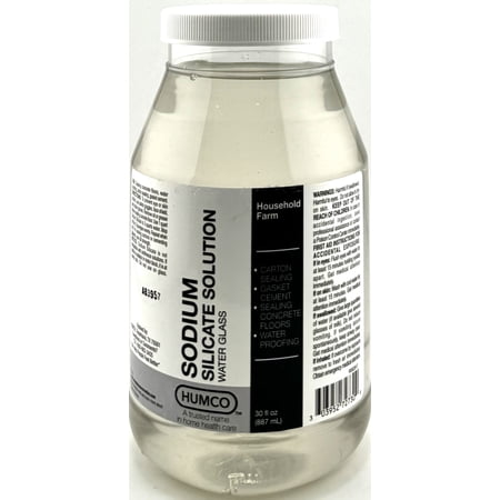 Humco Sodium Silicate 40 % Freezable Solution, 30 Fl. Oz.