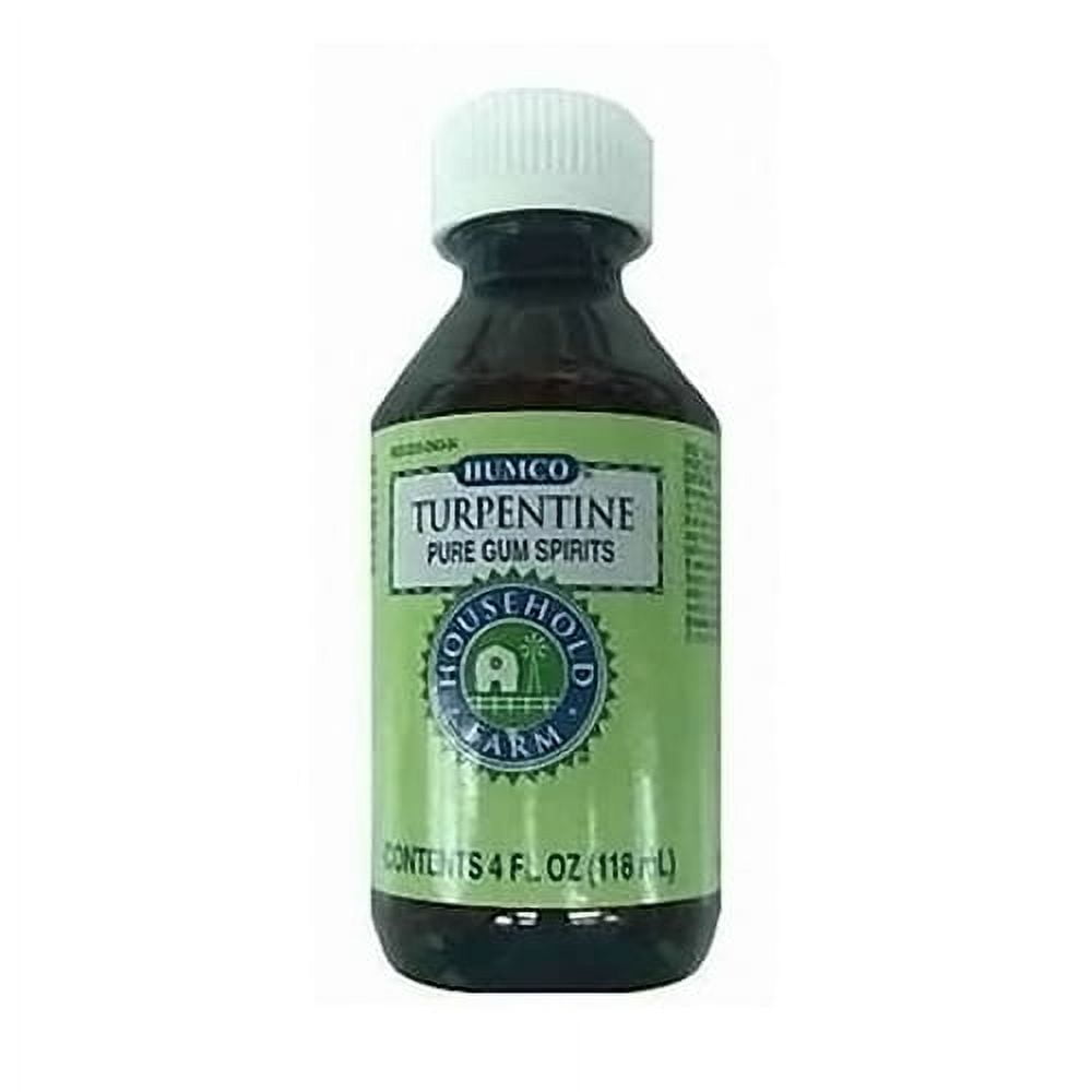 100% Natural Pure Gum Spirits of Turpentine 4 Ounce Bottle