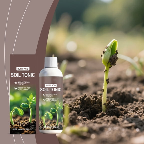 Humic Acid Soil Organic Top Soil Improves FertilityforOutdoorandGarden Potted PlantsandHouseplant Soil