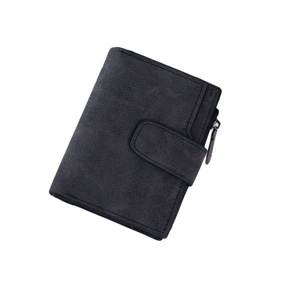 Dewadbow Women Coin Purse Clutch Bag Leather Short Mini Wallet Card Holders