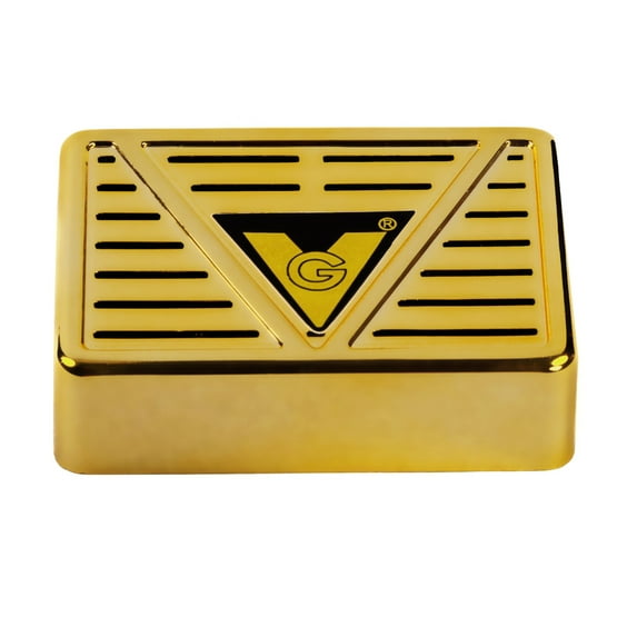 Humidifier 3" x 2" Rectangle - Gold - Maintains Up To 100 Cigars