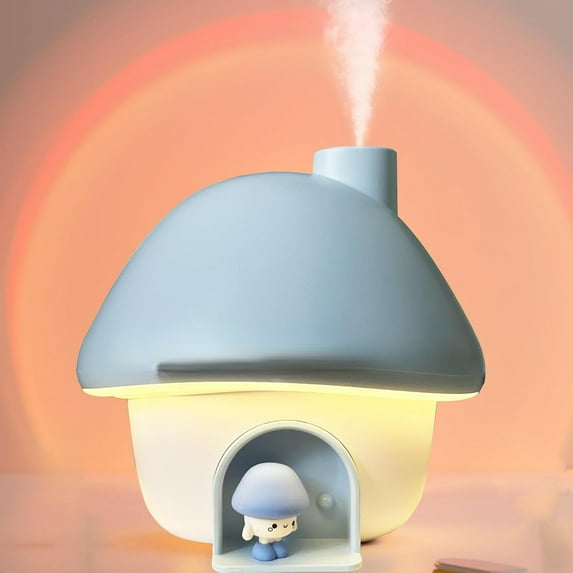 Humidifier for Bedroom,Portable Humidifier,Baby humidifier with 7 modes of sunset atmosphere lighting and 2 modes of night light,two spray modes,suitable for children,bedroom and office