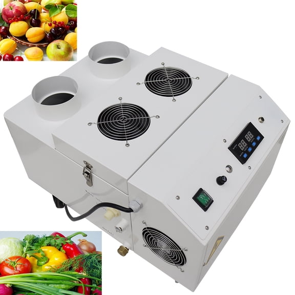 Humidifier Cooler Sprayer Fresh Keeping Humidity Control Ultrasonic Two Spray Ports Fruits Vegetables Industrial 900W 9KG/H