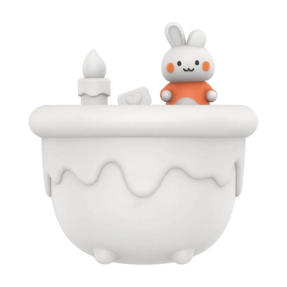 Humidifier, Cute Rabbit Shape 2-in-1 Aroma Diffuser with Night Light, White 1 Pack, Portable Cool Mist Humidifier for Bedroom Dorm Home Desk Baby Nursery
