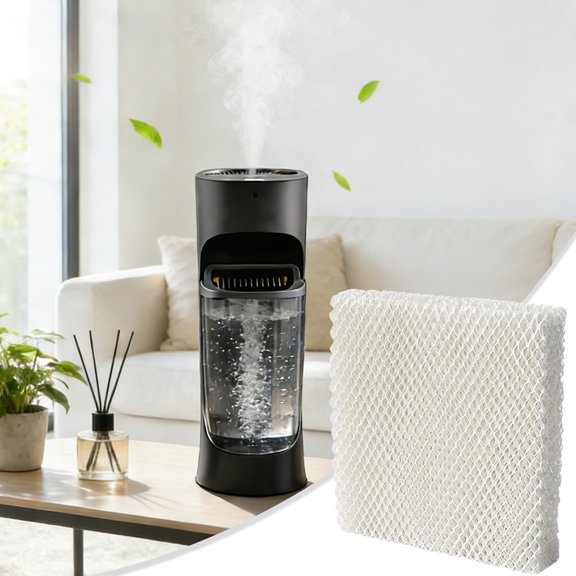 Humidifier Filter Replacement, HFT600 Humidifier Replacement Wicking Filter, HEV615 HEV620 HEV620B Humidifier Filter Replace Part for Home Humidifier Accessories White 1Pcs