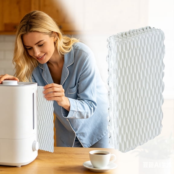 Humidifier Filter Replacement with Mesh Screen, High Efficiency Universal Purifier Accessory Filter for Household Humidifiers White