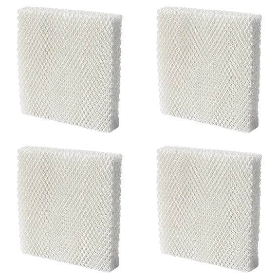 Humidifier Filter T Replacement for HFT600, Compatible with HEV615 HEV620 HEV620B Humidifiers, High Efficiency Wicking Filter Parts, Humidifier Filter Replace Part White 4Pcs