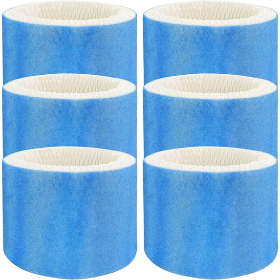 Humidifier Filters Replacement for Honeywell Humidifier Filter HAC-504 HAC-504AW and Honeywell Filter A, Replacement for Honeywell HCM-350 HCM-500 HCM600 Cool Mist Humidifiers, 6 Pack, Blue Blue