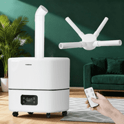 Humidifier for Large Room, 30L/7.93Gal Top-Fill Ultrasonic Cool Mist Humidifier, Covers 5000 Sq.ft with Extension Tube, 3 Mist Modes & Timer