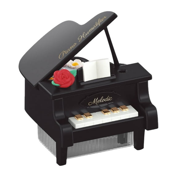 Humidifier Piano Flower Humidifier, USB Small Humidifier, 350ml Quiet Ultrasonic Cool Mist, 2 Mist Modes, 7 Color LED Night Light, Auto Shut Off, for Bedroom Desk Office Dry Air Usb Humidifier