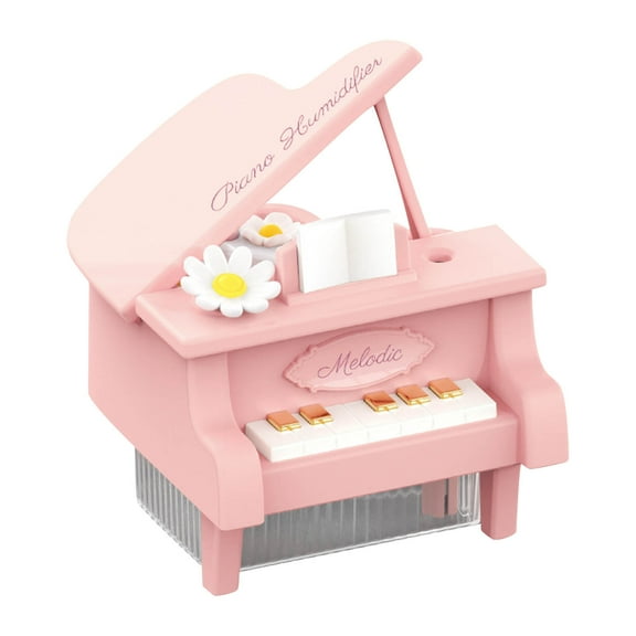 Humidifier Piano Flower Humidifier, USB Small Humidifier, 350ml Quiet Ultrasonic Cool Mist, 2 Mist Modes, 7 Color LED Night Light, Auto Shut Off, for Bedroom Desk Office Dry Air Usb Humidifier