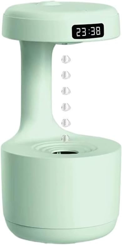 Humidifier,Rain Humidifier Bedroom Anti Gravity Humidifiers with Clock ...