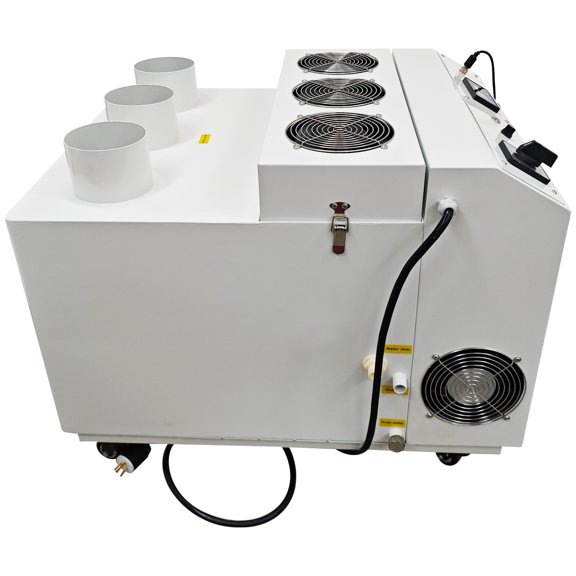 Humidifier Ultrasonic Industrial Humidifier Cooler Sprayer Humidity Control with 3 Mist Outlets