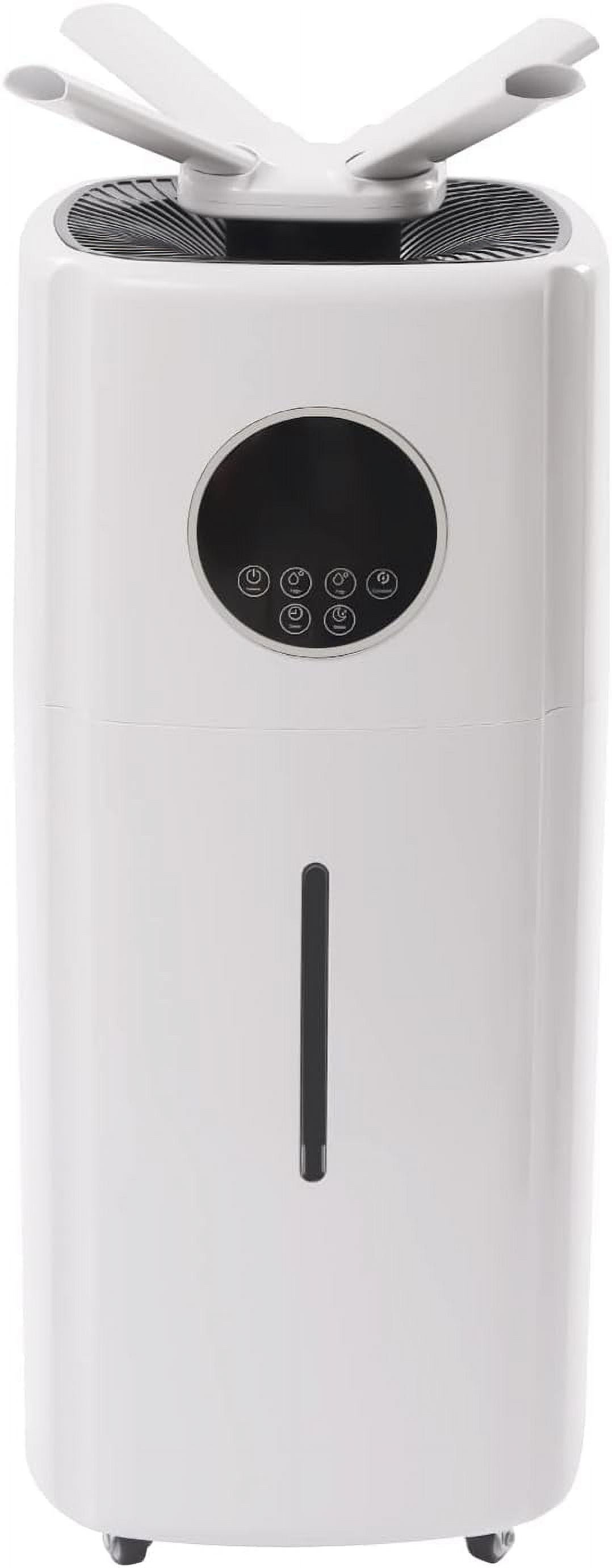 Humidifier Wholehouse Humidifier 645.83-3229.17ft 5.5Gal 21L Floor Humidifier Four-way Spray Nozzle Cool Mist Output Top Fill Tower Humidifiers for Large Room Bedroom Office Industrial