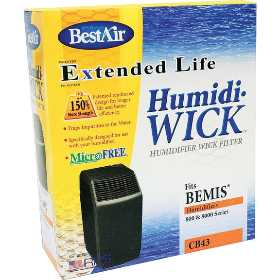BestAir Humidifier Wick Filter 1043 Replacement - For Aircare 800/8000/EP9-500 - Single Pack