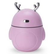 Humidifier With Cool and Warm Mist, Ultrasonic Humidifiers for Large Room & Bedroom- Water Filter - pink