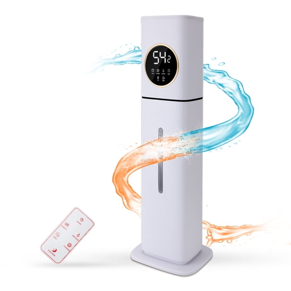 Humidifier for Home Large Room Bedroom, 8L Suitable for Indoor Plant, Cover up to 800ft, Easy Top Fill, Remoter Control, Timer,Quiet, White