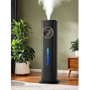 Humidifiers for Room Bedroom, 2.1Gal/8L Humidifiers for Home, Large Room, Top Fill Whole House Cool Mist for Plants BabyBlack