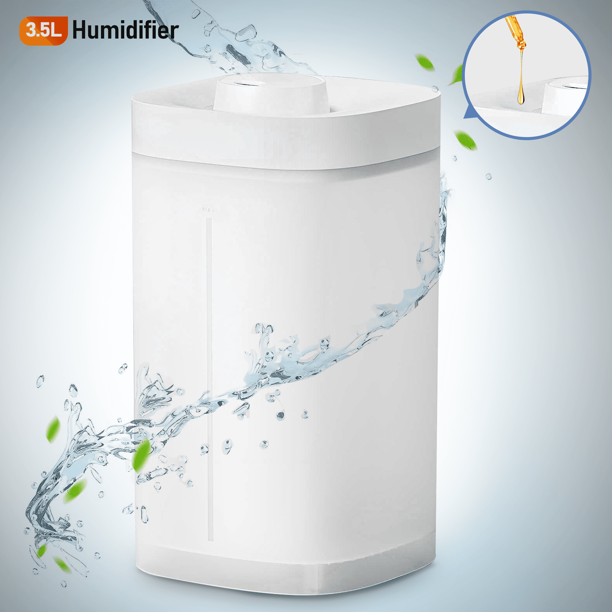 Humidifiers for Bedroom, 3.5L Cool Mist Humidifier for Home Plant and Bedroom, Humidifier with