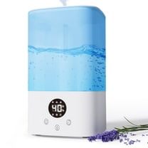 Humidifiers for Bedroom Home, 3.2L Cool Mist Humidifier with LED Display, 26dB Quiet Supersized Cool Mist Air Humidifier, Top-Fill 30H Super Long Time, Automatic Power-off No Water
