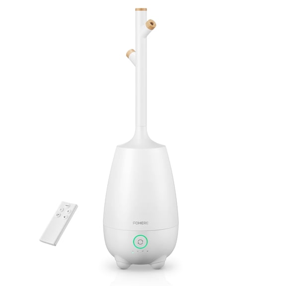 Humidifiers for Bedroom Large Room Home, 5L Quiet Cool Mist Top Fill Humidifier with Essential Oil Diffuser, Remote Control, Smart Humidistat, Sleep Mode, for Baby, Plants, Office, Nursery