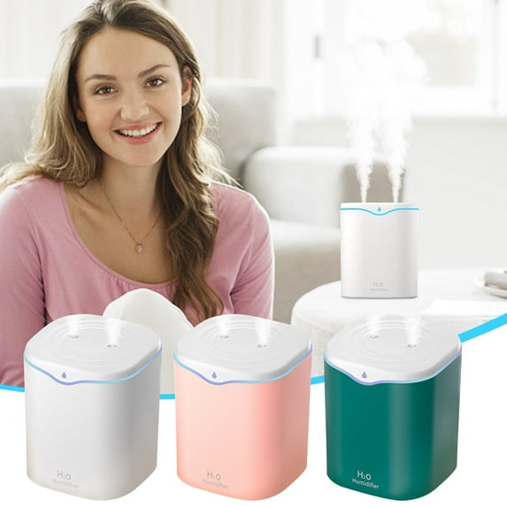 Humidifiers For Bedroom The New.2L Dual Spray Humidifier Usb Silent Household Mini Aromatherapy Breath Purifier Custom Gift Product Clearance Under 10$!