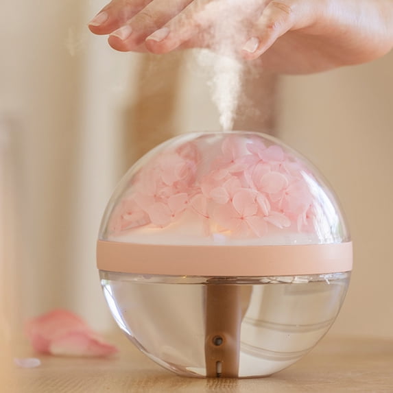 Humidifiers for Bedroom Quiet Humidifiers for Large Room, USB Aromatherapy Humidifier With Light,Large Capacity 270ML Quiet Cool Mist Humidifier for Car And Office,Plants, Easy To Clean