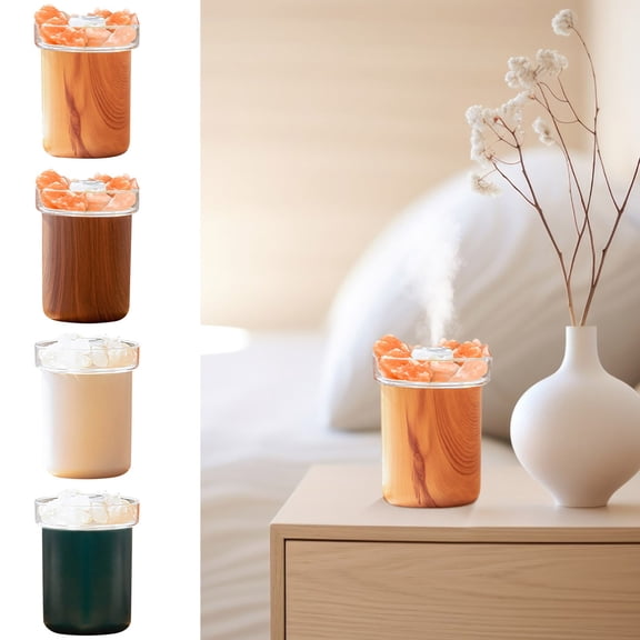 Humidifiers for Home Quiet Humidifiers for Large Room, Mini Humidifier 280MLUSB Cool Mist Portable Desktop Humidifier Stone Humidifier Two Misting Modes Quiet for Baby Bedroom Office Home