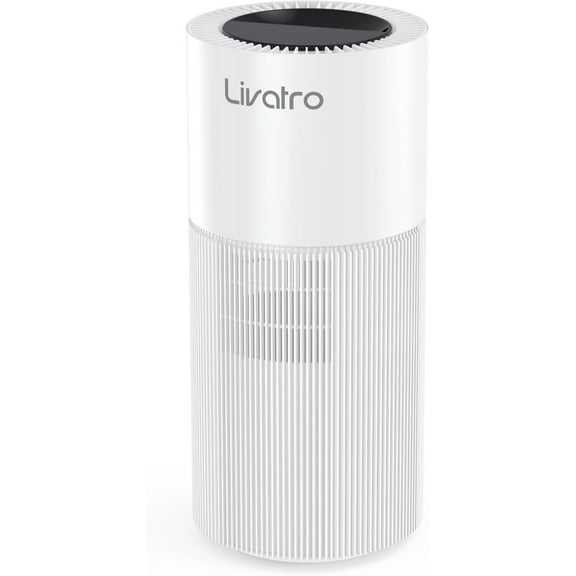 Livatro 8L Evaporative Humidifier, Whole‑House, Top Fill, Auto‑Dry Filter, Invisible Mist for Bedroom/Baby