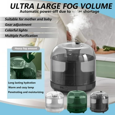Humidifiers for Bedroom, Super Quiet 7-Color Lights 2 Mist Mode Cool Mist Humidifier for Home Baby, Top Fill Air Humidifier Lasts Up to 20 Hours